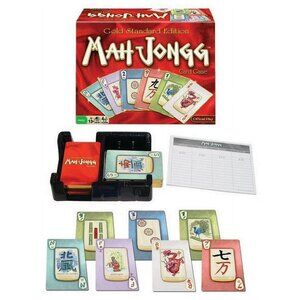 Winning Moves Mah Jongg Card Game Gold Standard Edition for Family Fun Game NEW